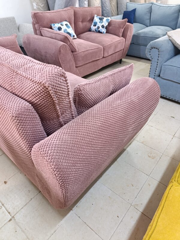 5 seater Modern butterfly Sofa Design - Spring cushions with Bubble Fabric