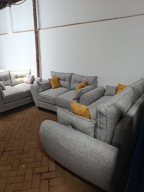 7 Seater ( 3-2-2) Butterfly sofa design with Spring Cushions